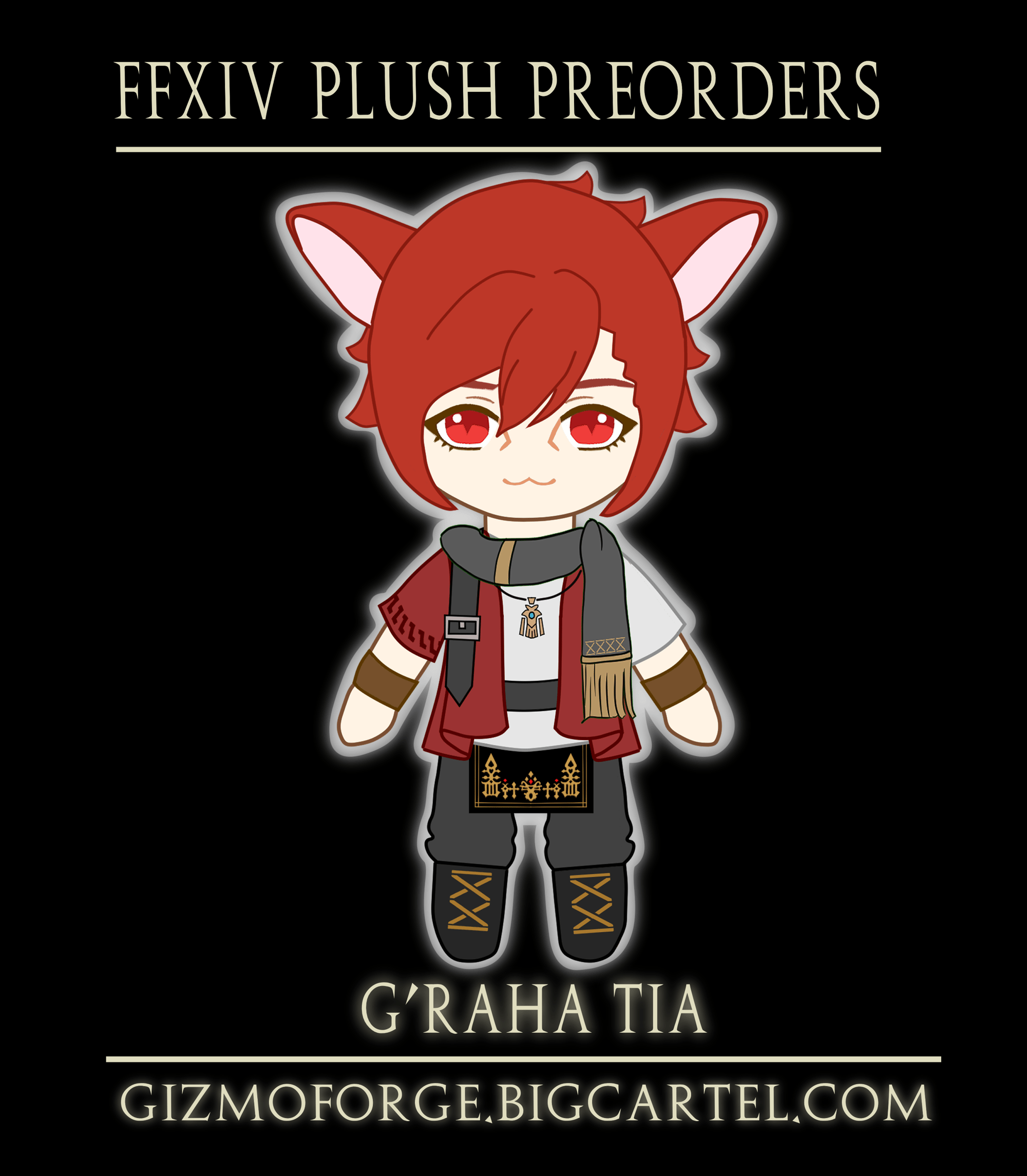 G'raha Tia Final Fantasy XIV FFXIV 20cm Idol Plush Doll store